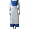Cosrea Beauty And Beast Classic Belle Peasant Cotton Twill Cosplay Costume