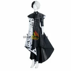 Cosrea Disney Cruella 2021 Movie 101 Dalmatian's Cosplay Costume Disney Inspired