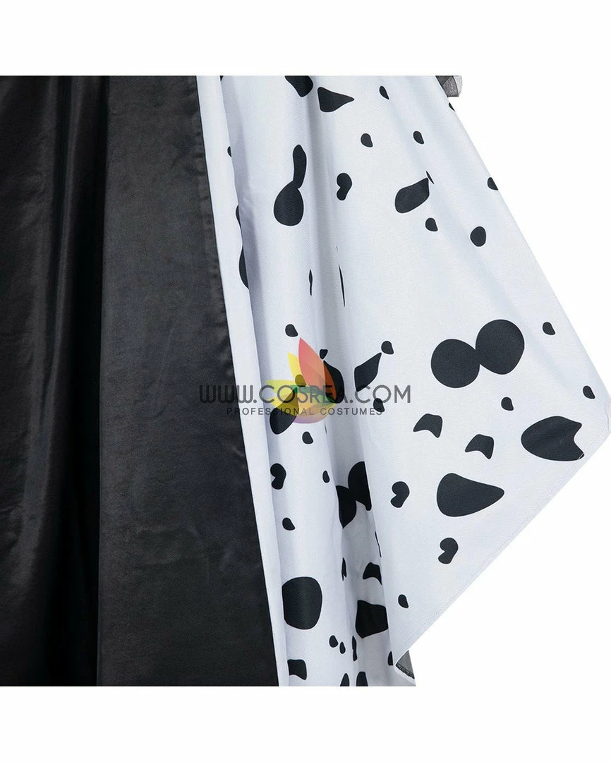 Cosrea Disney Cruella 2021 Movie 101 Dalmatian's Cosplay Costume Disney Inspired