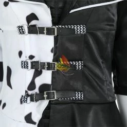 Cosrea Disney Cruella 2021 Movie 101 Dalmatian's Cosplay Costume Disney Inspired