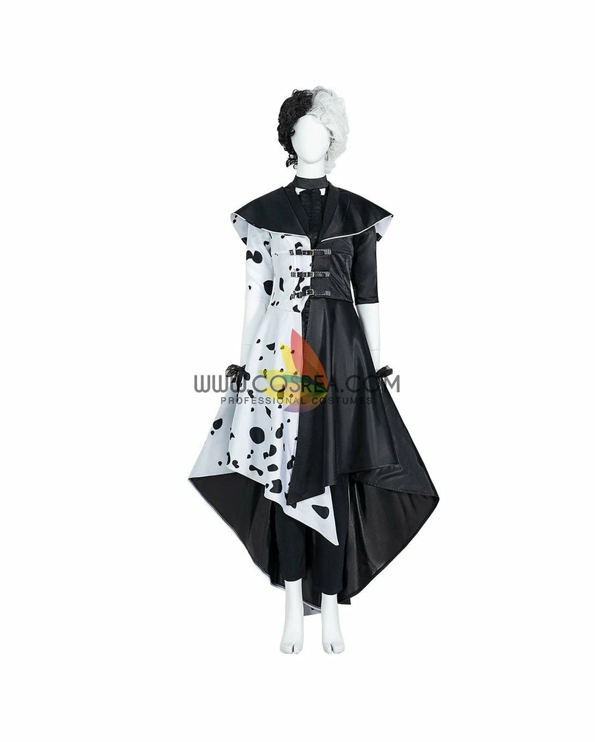 Cosrea Disney Cruella 2021 Movie 101 Dalmatian's Cosplay Costume Disney Inspired
