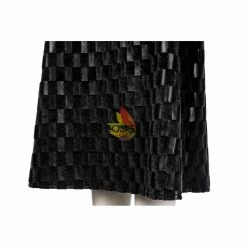 Cosrea Disney Cruella 2021 Movie Black Plaid PU Leather Cosplay Costume