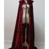 Cosrea Disney Inspired Disney Dark Red Velvet Cape
