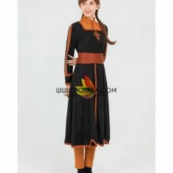Cosrea Frozen 2 Anna Suede Fabric Cosplay Costume Disney Inspired