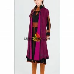 Cosrea Frozen 2 Anna Suede Fabric Cosplay Costume Disney Inspired