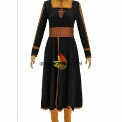 Cosrea Frozen 2 Anna Suede Fabric Cosplay Costume Disney Inspired