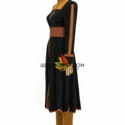 Cosrea Frozen 2 Anna Suede Fabric Cosplay Costume Disney Inspired