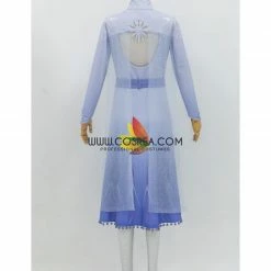 Cosrea Disney Inspired Frozen 2 Elsa Gradient Light Blue Cosplay Costume