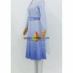 Cosrea Disney Inspired Frozen 2 Elsa Gradient Light Blue Cosplay Costume