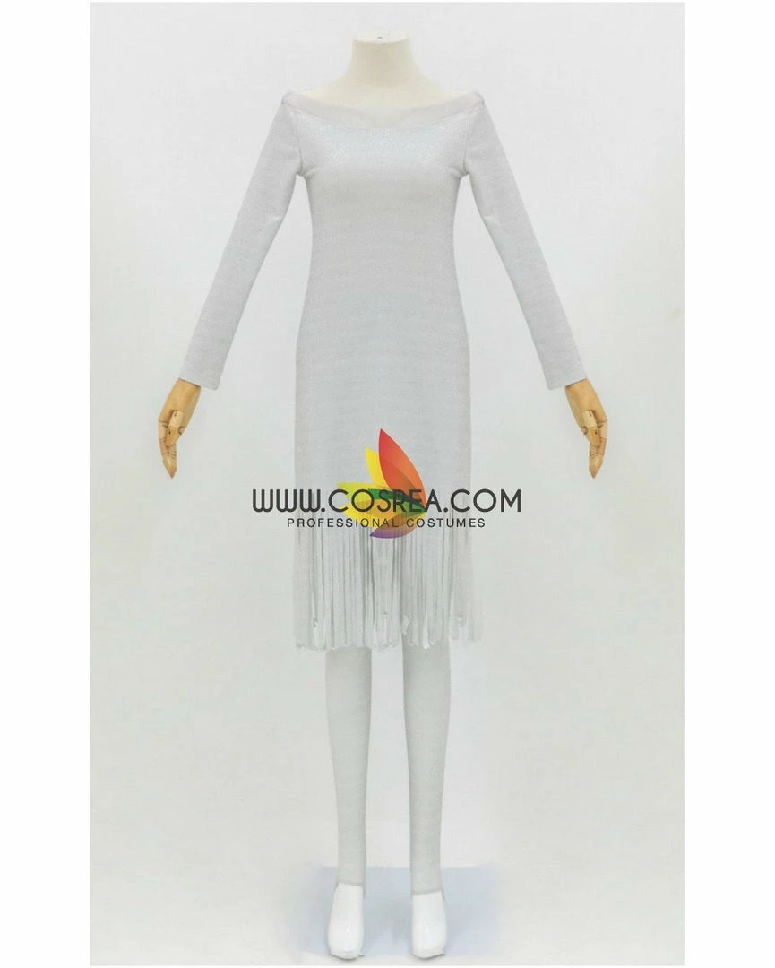 Cosrea Disney Inspired Frozen 2 Elsa Gradient Light Blue Cosplay Costume