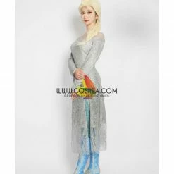 Cosrea Disney Inspired Frozen 2 Elsa High Detail Gradient Embroidered Cosplay Costume