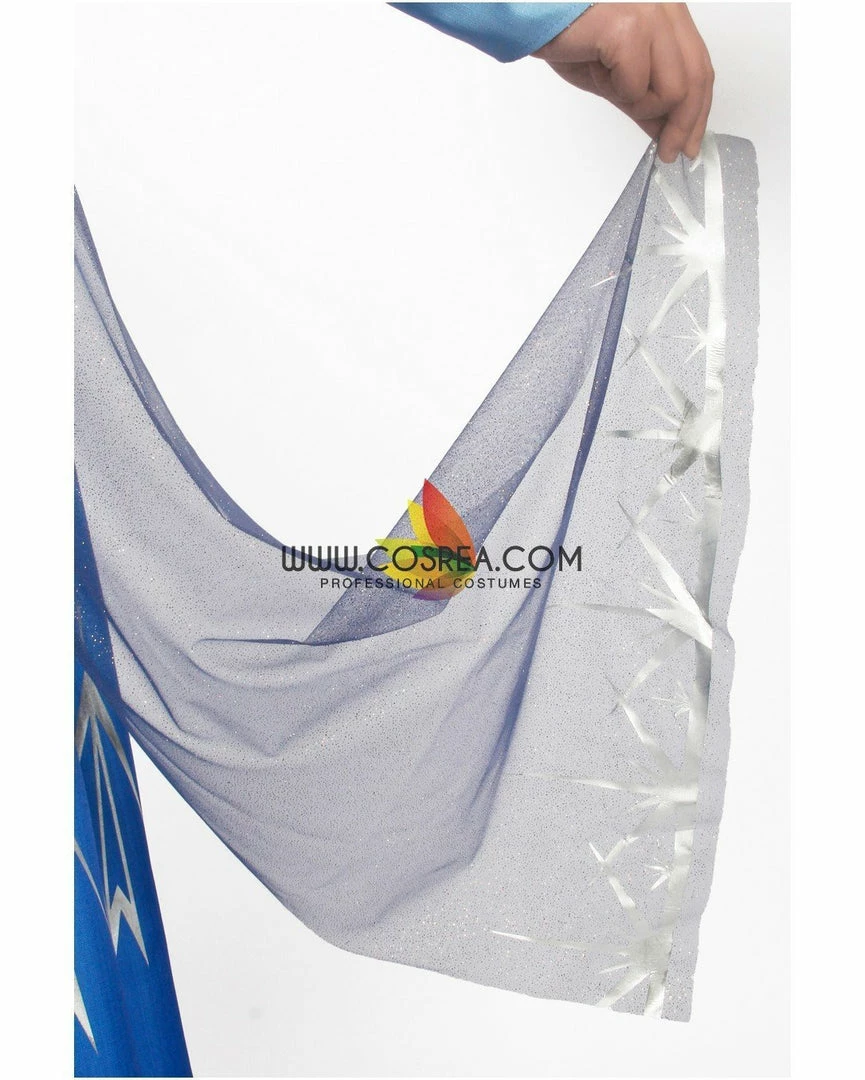 Cosrea Disney Inspired Frozen 2 Elsa High Detail Gradient Embroidered Cosplay Costume