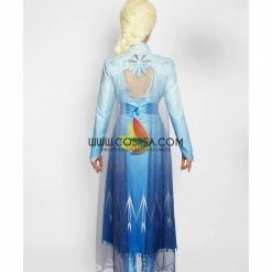 Cosrea Disney Inspired Frozen 2 Elsa High Detail Gradient Embroidered Cosplay Costume