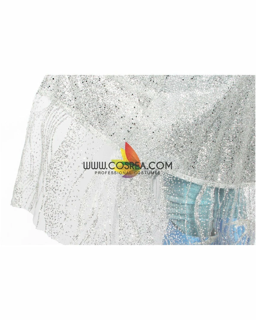 Cosrea Disney Inspired Frozen 2 Elsa High Detail Gradient Embroidered Cosplay Costume