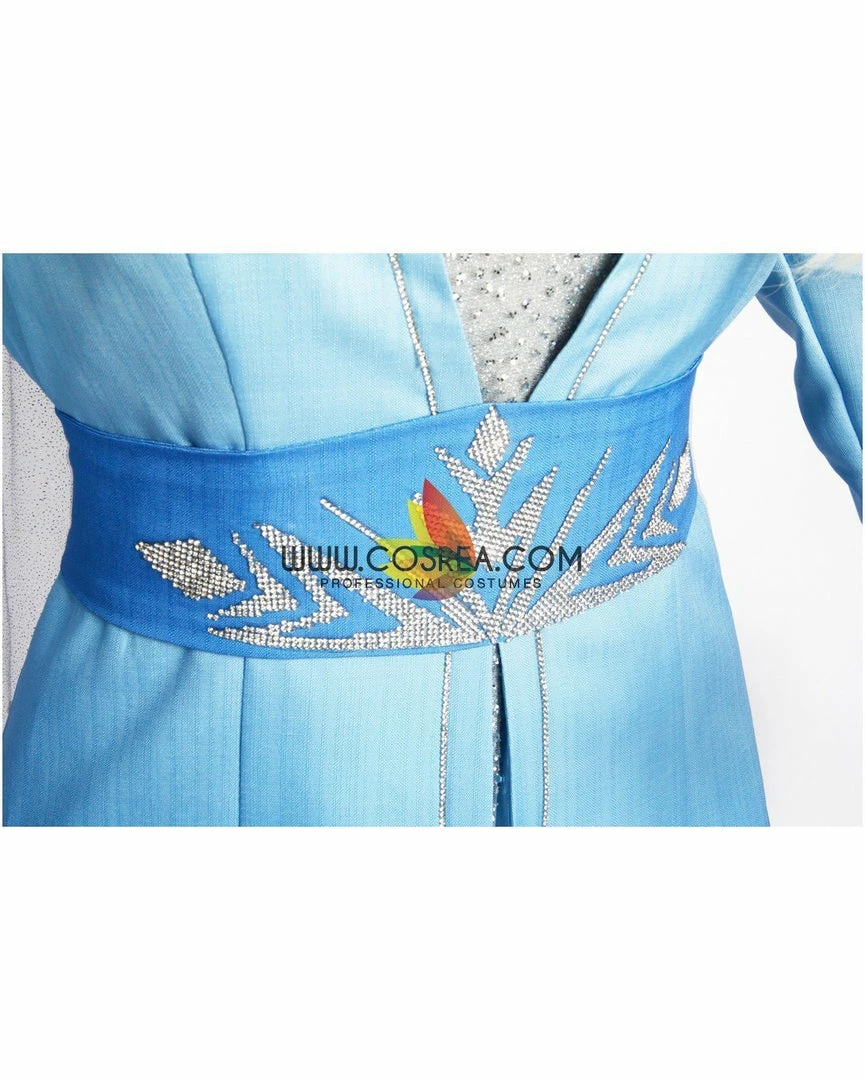 Cosrea Disney Inspired Frozen 2 Elsa High Detail Gradient Embroidered Cosplay Costume