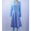 Cosrea Frozen 2 Elsa Light Blue With Tassel Cosplay Costume Disney Inspired