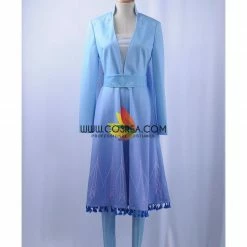 Cosrea Frozen 2 Elsa Light Blue With Tassel Cosplay Costume Disney Inspired