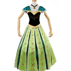 Cosrea Frozen Anna Coronation Classic Cosplay Costume Disney Inspired