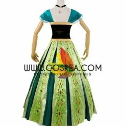 Cosrea Frozen Anna Coronation Classic Cosplay Costume Disney Inspired