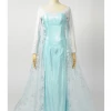 Cosrea Frozen Elsa Light Cyan Cosplay Costume