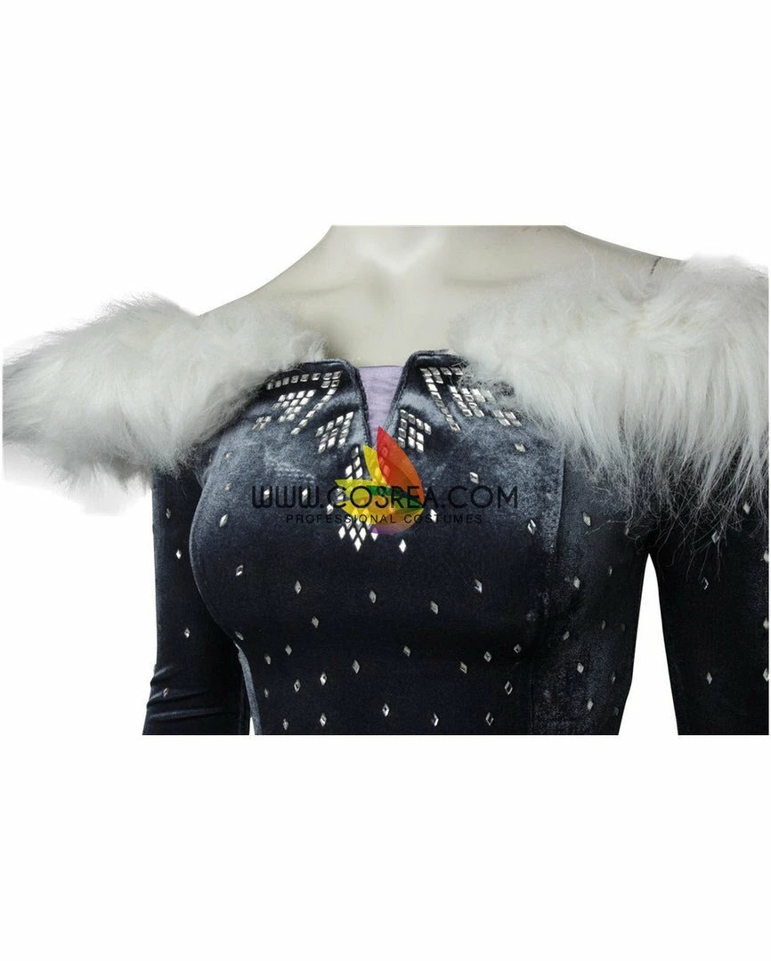 Cosrea Disney Inspired Frozen Olaf's Adventure Elsa Velvet Cosplay Costume