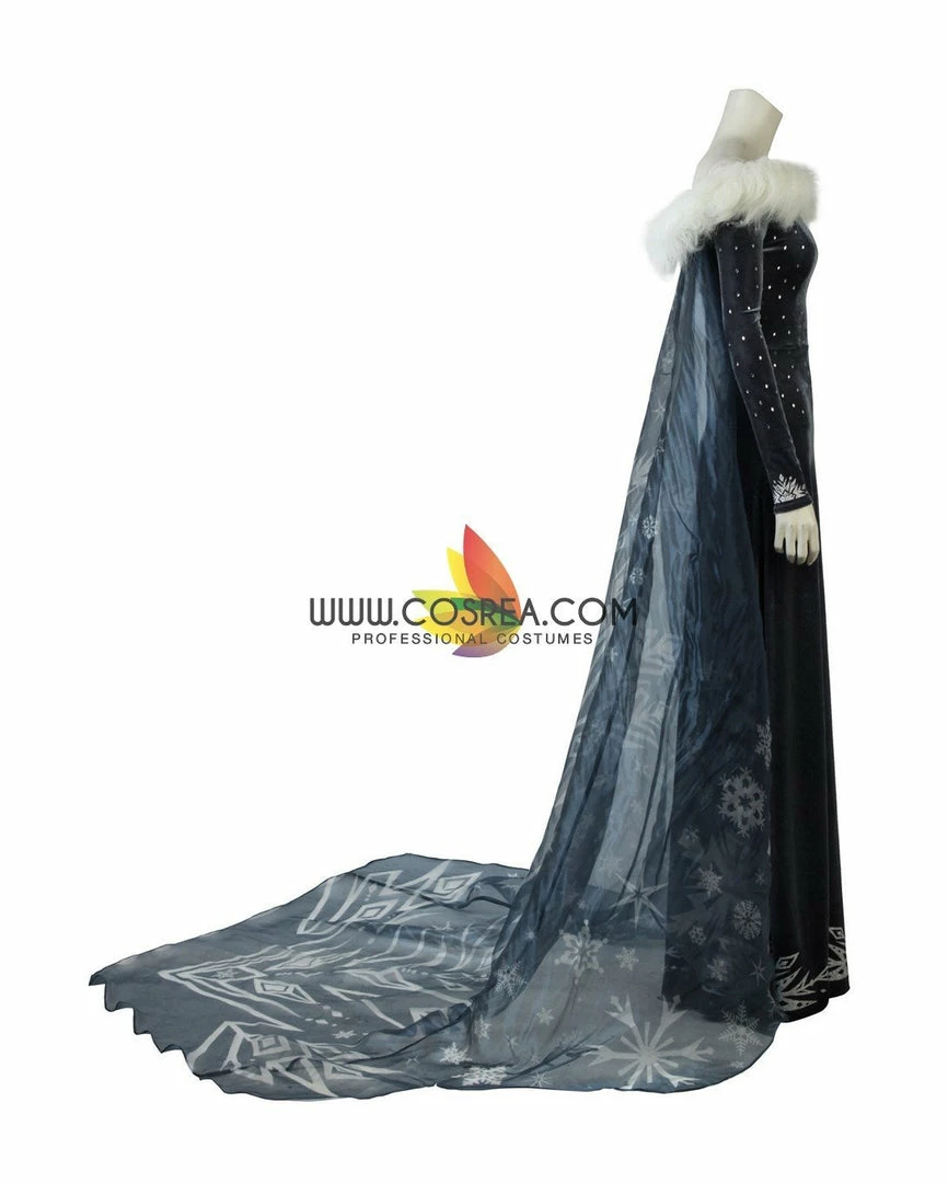 Cosrea Disney Inspired Frozen Olaf's Adventure Elsa Velvet Cosplay Costume