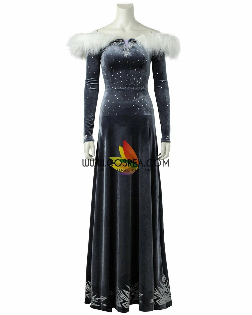 Cosrea Disney Inspired Frozen Olaf's Adventure Elsa Velvet Cosplay Costume