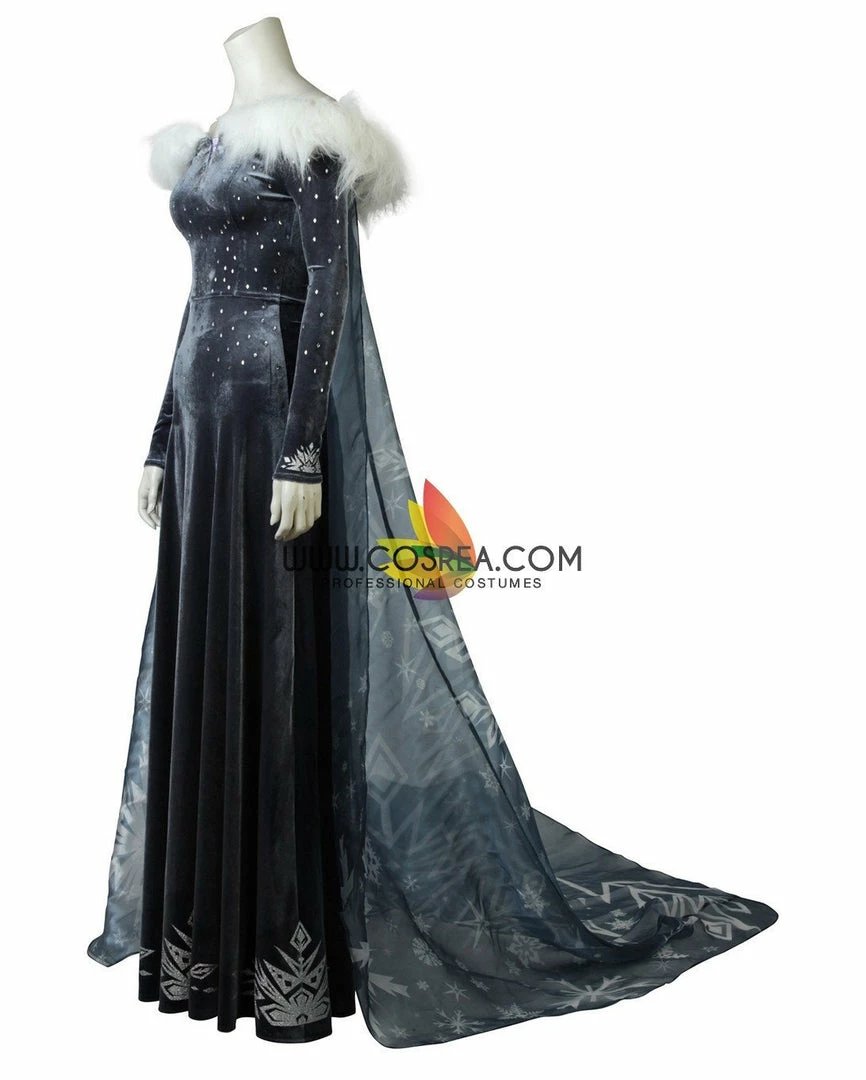 Cosrea Disney Inspired Frozen Olaf's Adventure Elsa Velvet Cosplay Costume