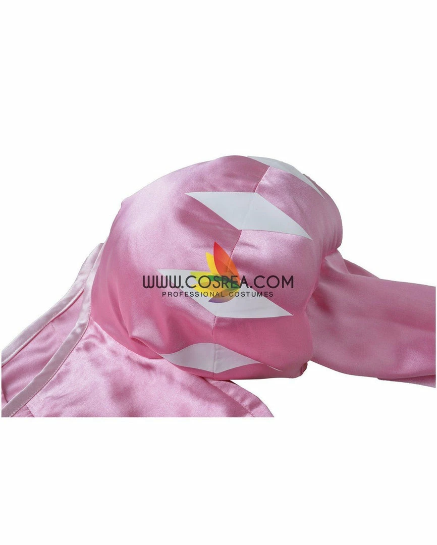 Cosrea Little Mermaid Ariel Pink Satin With Wide Shoulder Cosplay Costume