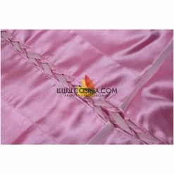 Cosrea Little Mermaid Ariel Pink Satin With Wide Shoulder Cosplay Costume