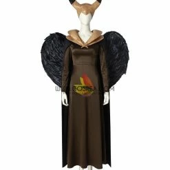 Cosrea Maleficent 2 Bronze Winged Cosplay Costume