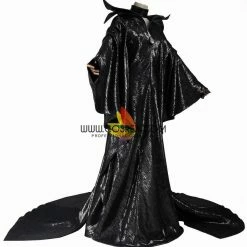 Cosrea Maleficent Textured Fabric Cosplay Costume