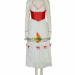 Cosrea Mary Poppins Classic Floral Lace Cosplay Costume Disney Inspired