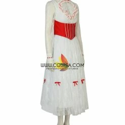 Cosrea Mary Poppins Classic Floral Lace Cosplay Costume Disney Inspired