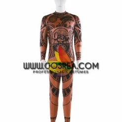 Cosrea Moana Chief Tui Printed Cosplay Costume