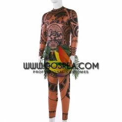 Cosrea Moana Chief Tui Printed Cosplay Costume