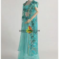 Cosrea Princess Jasmine Embroidered Costume With Matching Cape Disney Inspired
