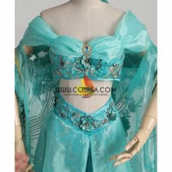Cosrea Princess Jasmine Embroidered Costume With Matching Cape Disney Inspired