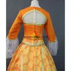 Cosrea Princess Jasmine Orange Brocade Cosplay Costume Disney Inspired