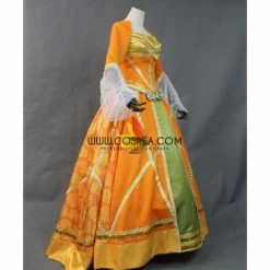Cosrea Princess Jasmine Orange Brocade Cosplay Costume Disney Inspired