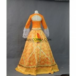 Cosrea Princess Jasmine Orange Brocade Cosplay Costume Disney Inspired