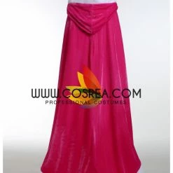 Cosrea Sleeping Beauty Aurora Classic Pink Velvet Cape Disney Inspired