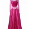 Cosrea Disney Inspired Sleeping Beauty Aurora With Velvet Sleeves Cosplay Costume