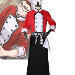 Cosrea Twisted Wonderland NRC Master Chef Red Uniform Cosplay Costume