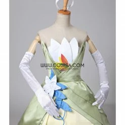 Cosrea Princess And The Frog Tiana Classic Satin Cosplay Costume Disney Inspired
