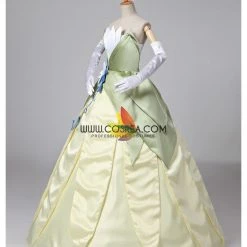 Cosrea Princess And The Frog Tiana Classic Satin Cosplay Costume Disney Inspired
