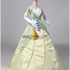 Cosrea Princess And The Frog Tiana Classic Satin Cosplay Costume Disney Inspired