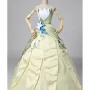 Cosrea Princess And The Frog Tiana Classic Satin Cosplay Costume Disney Inspired