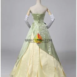 Cosrea Princess And The Frog Tiana Floral Brocade Cosplay Costume Disney Inspired