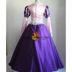Cosrea Rapunzel Classic Brocade Satin Cosplay Costume Disney Inspired